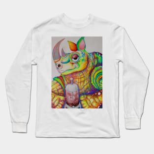 Coffee Rhino Long Sleeve T-Shirt